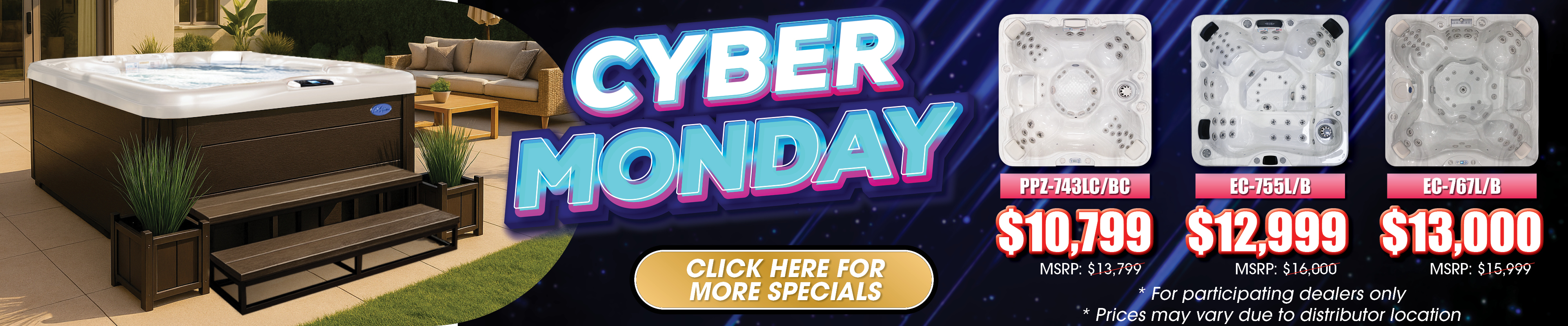 Calspas hot tub being used in a family setting - San Luis Obispo