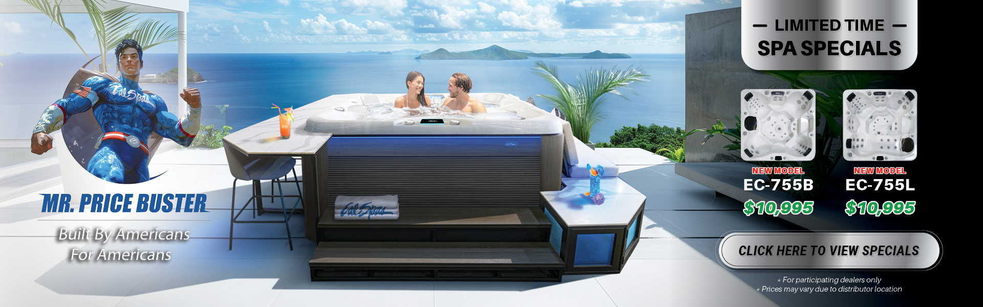 Calspas hot tub being used in a family setting - San Luis Obispo